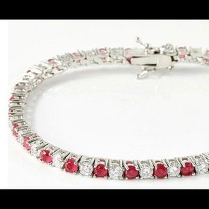 Ruby And Sapphire Bracelet